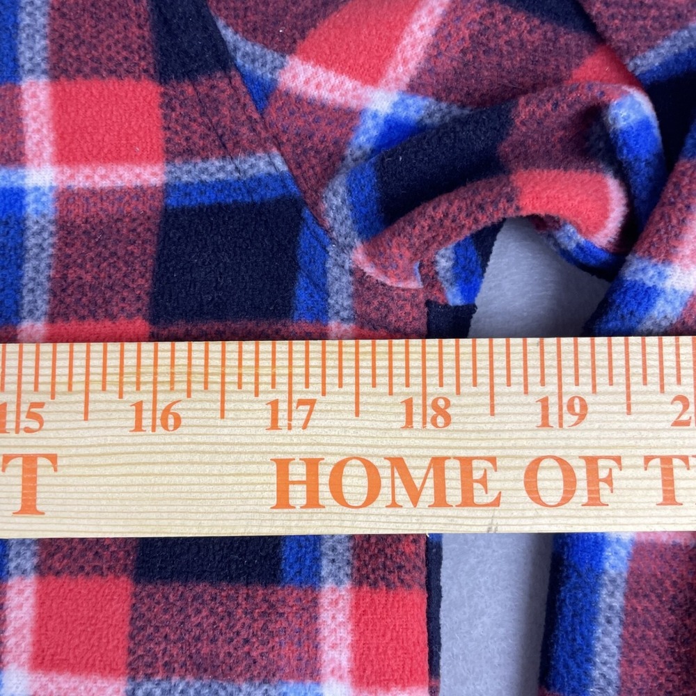 Abercrombie‎ Kids Flannel Shirt Size 13/14 Red Blue Plaid Long Sleeve - Picture 9 of 10